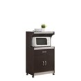 thumbnail image 1 of Microwave Kitchen Cart - Chocolate & Grey, 1 of 1