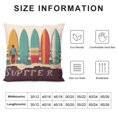 thumbnail image 6 of ARISTURING Sport Passion Surfing Vintage Surfboard Sunset Palm Tree Ocean Wave Summer Beach Throw Pillow Cover, Pillowcase,Surfing Gifts,Gifts for Sport Lovers,Coastal Beach House Decor,2pcs, 6 of 6