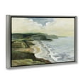thumbnail image 3 of Stupell Industries Irish Coast Cliffs Landscape Painting Gray Floater Framed Canvas Art Print Wall Art, 25 x 17, 3 of 9
