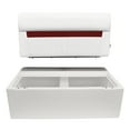 thumbnail image 5 of Wise 8WD100-1B-204 DLX Series 37" Pontoon Bench Seat - Base Only - White, 5 of 6