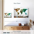 thumbnail image 4 of Elephant Stock Abstract World Map Wall Art - Horizontal Canvas Wall Art - Dining Room Wall Decor - Map Canvas - Brown And Green Decor - 12" x 8", 4 of 8
