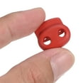 thumbnail image 4 of 0.7x0.8" Cord Locks Double Hole Spring End Toggle Stopper, Dark Red, 30 Pack, 4 of 5