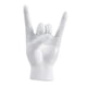 thumbnail image 1 of Estatua de mano de roca con gesto, colección de esculturas de mano, escultura de dedo moderna de resina Blanco Izquierda, 1 of 9