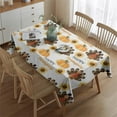 thumbnail image 2 of Happy Thanksgiving Turkey Fall Pumpkin Rectangle Tablecloth 60"x84",Waterproof Polyester Rectangle Table Cloth, Wipeable Spillproof Polyester Tablecloth for Dining, Camping, Indoor and Outdoor, 2 of 5