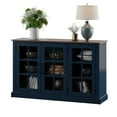 thumbnail image 6 of Twin Star Home 55" Two Tone Sideboard with Window Pane Glass Doors and Adjustable Shelves, 6 of 8