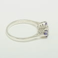 thumbnail image 3 of LBG 18k White Gold Real Genuine Opal & Tanzanite Womens Promise Ring - Size 5.75, 3 of 6