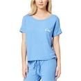 thumbnail image 2 of Jenni by Jennifer Moore Womens Sleepwear Graphic Print Pajama Top Only,1-Piece, L, Ultra Marine, 2 of 2