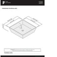 thumbnail image 4 of Fine Fixtures MV1616W 16 x 16 ft. Square Modern Vessel Sink with Single Hole, White, 4 of 4
