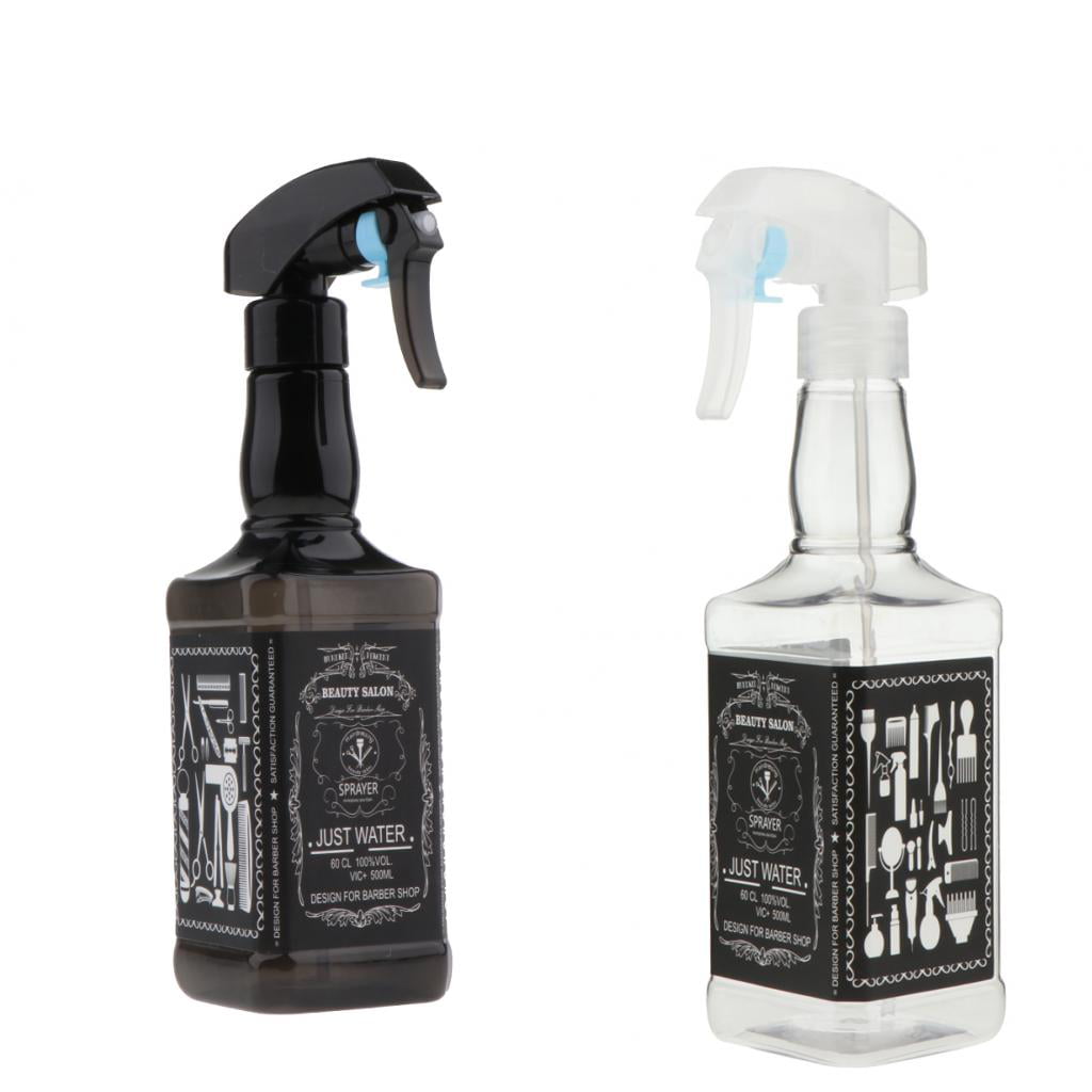 2PCS 500ml Spray Bottle Plastic Sprayer Garden Make Up Salon Hair Hairdressing 