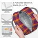 thumbnail image 3 of Balery Orange and Purple Plaid Bolsa de Almuerzo para Mujeres, Caja de Almuerzo, Bolsa de Almuerzo Pequeña Impermeable, Tote de Almuerzo Reutilizable con Gran Capacidad, 3 of 6