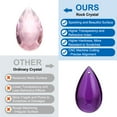 thumbnail image 3 of Uxcell Teardrop Crystal Chandelier Pendants Beads, 10 Pack 165mm Length 38mm Chandelier Prisms Parts Ornaments Hanging Beads for DIY Arts Crafts Decoration, Pink, 3 of 7