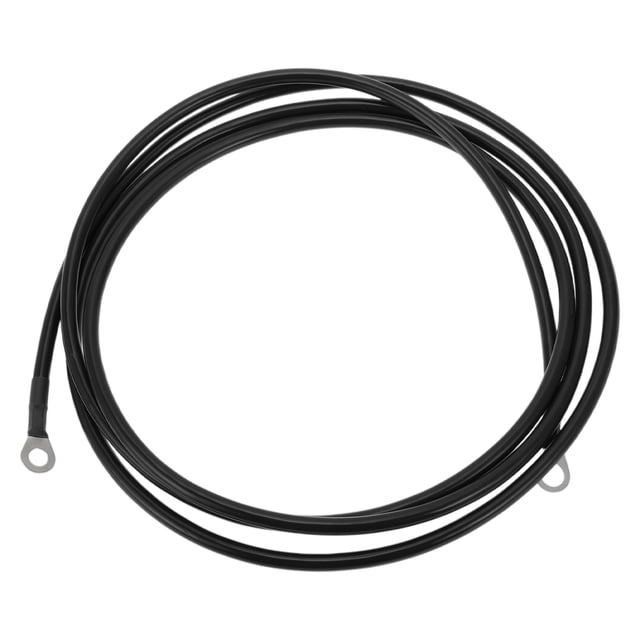 1 Pc Cable Inversor de Batería 6 AWG Gauge 9FT 3/8" Lug 5/16" Lug Cable de Batería Universal para Automóvil Vehículo Barco RV Solar Cobre Estañado Negro