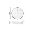 thumbnail image 2 of Plato de porcelana para dieta saludable, plato para bajar de peso de 3 compartimentos, plato para controlar las porciones de pérdida de peso para adultos, 2 of 4