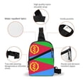 thumbnail image 2 of Sling Crossbody Backpack Eritrea Flag Collapsible Chest Shoulder Cross Body Bag Daypack for Women Men, 2 of 7