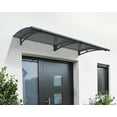 thumbnail image 6 of Palram - Canopia Aquila 2050 7' x 3' Acrylic/Galvanized Steel Awning - Gray/Solar Gray, 6 of 10