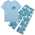 thumbnail image 3 of DAKIMOE Womens Pajama Sets 2 Piece Sets for Women Summer Sets Short Sleeve Pajamas Lounge Set Casual Sleepwear Loungewear PJS, S-XXL, 3 of 9