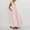 Pink, variant on SMihono Women's Sleeveless Maxi Dress Scoop Neck Ruched Long Dress with Side Pockets Wide Shoulder Elegant Blouse Dresses Black S