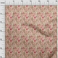 thumbnail image 3 of oneOone Silk Tabby Peach Fabric Batik Quilting Supplies Print Sewing Fabric By The Yard 42 Inch Wide, 3 of 5
