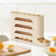 thumbnail image 4 of Refrigerator Egg Holder Transparent Slide-Out Dispenser Space Saving Kitchen Storage Rack Automatic Rolling Egg Tray Organizer for Fridge Door, 4 of 6