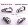 thumbnail image 2 of 2 Pack Dog Tag Clips, Stainless Steel Heavy Duty Quick Clips Pet Id Tag Holde, 2 of 3