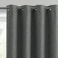 thumbnail image 4 of Better Homes & Gardens Woven Textured Grommet Blackout Curtain Panel, 1-Piece, Gray, 50" W x 95" L, 4 of 6