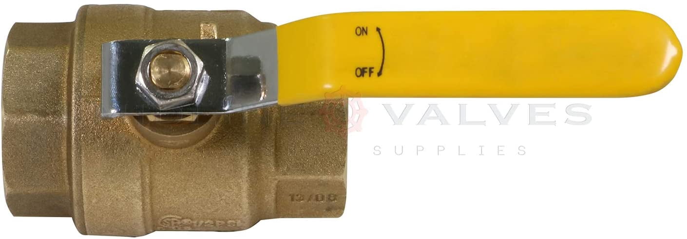 Midline Valve FxFLH22GAS-5 Premium Brass Gas Ball Valve, with 2 in. FIP Connections (Pack of 5)