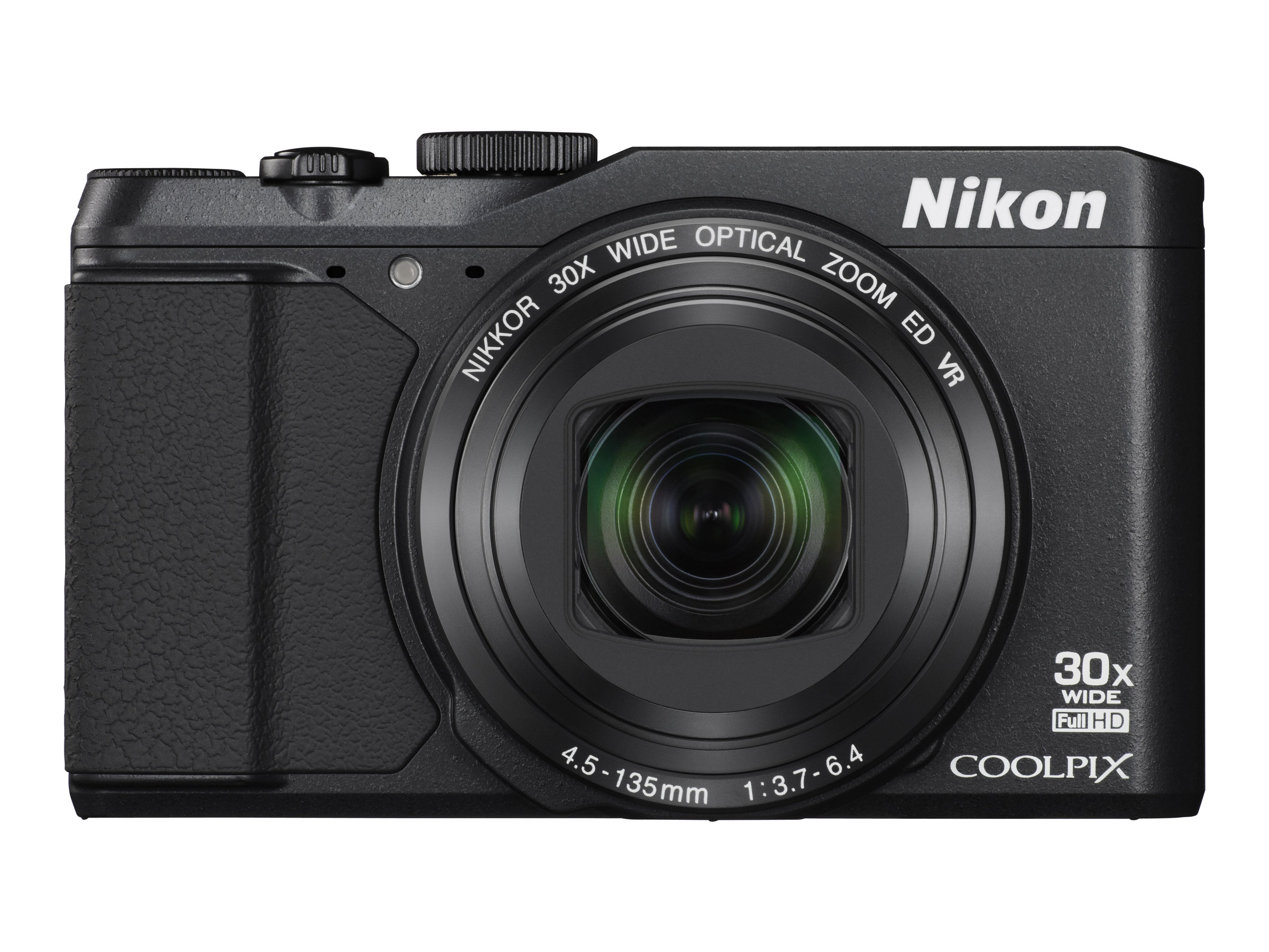 Nikon Coolpix S9900 - Digital camera - compact - 16.0 MP - 1080p - 30x optical zoom - Wi-Fi, NFC - black - image 2 of 6