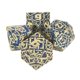 thumbnail image 4 of 7pcs Metal Polyhedral Dice Maze Pattern Engraved nced Rolling Solid Metal Dice for Games Role Play Style 1, 4 of 4
