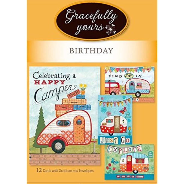 The Foodie Camper Greeting Cards 6-Pack - Includes 2 Scratch-Off Joke Cards, For Summer Camp