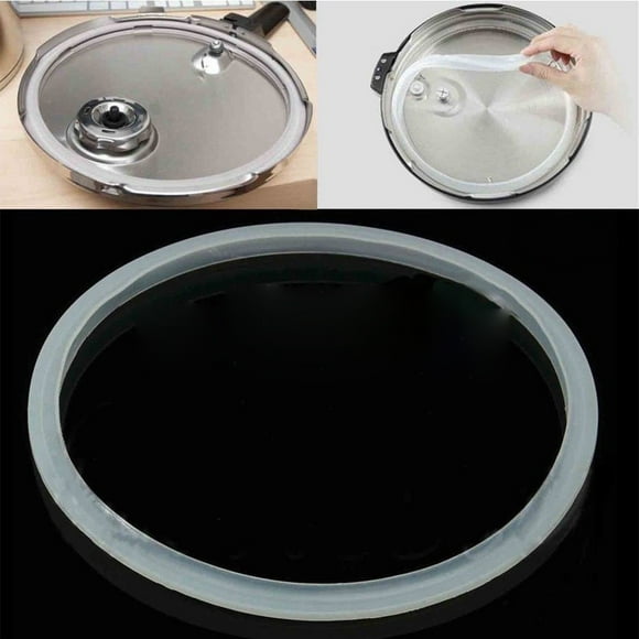 Anillo de Sellado de Reemplazo para Olla a Presión | Capacidad de 8L | Junta de silicona de alta elasticidad | Sello de goma transparente | Accesorio de utensilios de cocina duraderos a prueba de