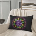 thumbnail image 4 of Plush Throw Pillow Covers, Mardi Gras5 Pillow Cases with Invisible Zipper, Breathable Microfiber Pillow Cases Standard Size for Sleeping Bedroom Sofa Living Room 16x24, 4 of 5