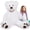 White, variant on MaoGoLan 51" Giant Teddy Bear with Big Footprints Plush Stuffed Animals Stuffed Bear Toys