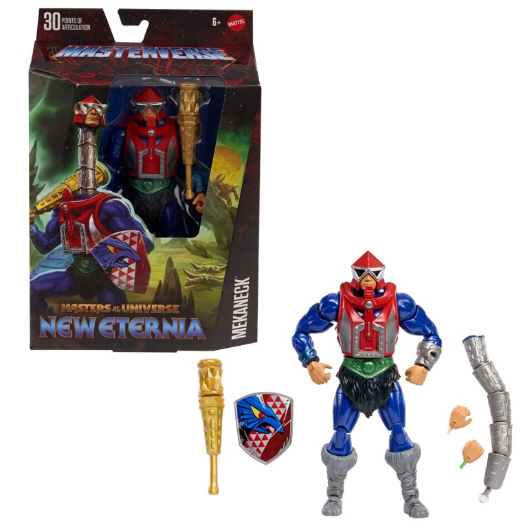 Masters Of The Universe Masterverse New Eternia Mekaneck Figura De Accion Coleccionable De Lujo Con 30 Articulaciones Y Accesorios Juguete Motu