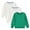 Green2, variant on Posijego 3 Pack Boys Girls Sweatshirt Solid Color Long Sleeve Cotton Shirts Kids Sweatshirts Pullover Tops