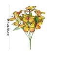 thumbnail image 3 of Butterfly Bouquet Silk Flowers - Yellow Fabric Floral Arrangement, Sunlight-resistant Decor for Indoor Window Displays and Outdoor Garden Party Decorations, Topliu, 3 of 8
