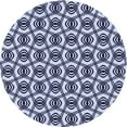 thumbnail image 1 of Ahgly Company Machine Washable Indoor Square Transitional Blue Area Rugs, 3' Square, 1 of 7