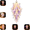D#116, variant on Elegant Halloween Cascade Wall Light, Witch Midnight Decor with Witch Silhouette Crescent Moon and Cascading Crystals, Gothic Wall Hanging for Halloween Home