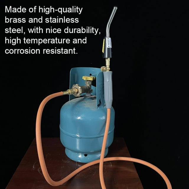 TFixol American-Style Propane Welding Torch with 2M Hose, Brass & Stainless Steel Construction, Portable Gas Welding Kit