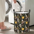 thumbnail image 4 of Lsque Owls And Plants pattern Laundry Hamper Basket, Tall Woven Rope Hamper Basket for Clothes, Lightweight Storage Basket, Collapsible Waterproof-Small, 4 of 8