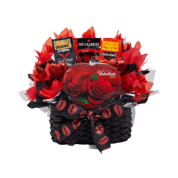 Valentine's Jerky and Chocolate Bouquet for Him