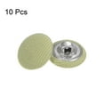 thumbnail image 3 of Uxcell 10pcs 24L Fabric Cloth Covered Button 15mm Metal Shank Round Sewing Buttons for Suits Dress Blouses, Light Green, 3 of 5
