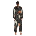 thumbnail image 4 of FORMRS Onesies Pajama for Adults Unisex Hoodie Winter Jumpsuit One Piece Sleepwear, Sizes S-2XL, Autumn Ghost Pattern, 4 of 7