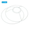 thumbnail image 3 of Uxcell 6" E26 E27 Lamp Shade Ring Frame with European Fitter, 3pcs Lampshade Holder Wire Frame DIY Drum Ring, 3 of 7