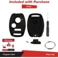 thumbnail image 2 of LAICAIW NO Cut Key Fob Case Shell Fix Repair for Honda Accord Civic CR-V CR-Z Fit Insight Odyssey Pilot Ridgeline, 2 of 6
