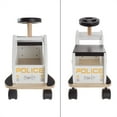 thumbnail image 5 of Ride On Police Car Toy Box with Steering Wheel, Sturdy Seat and All Direction Wheels- Cop Truck With Storage for Toddlers, Boys, Girls by Happy Trails, 5 of 8