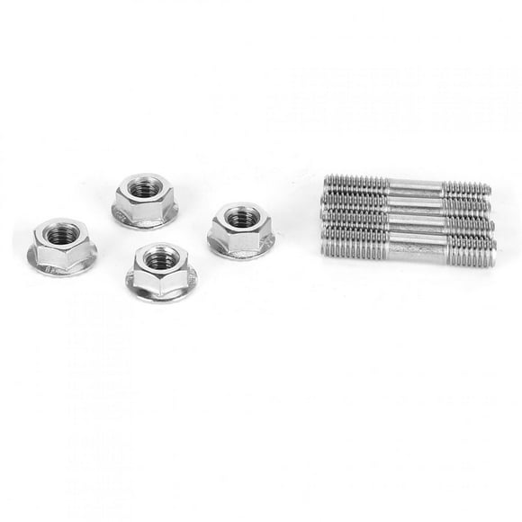 Rdeghly 4Pcs 304 Stainless Steel Exhaust System Stud Nut Kit M8 X 1.25mm T25 T28