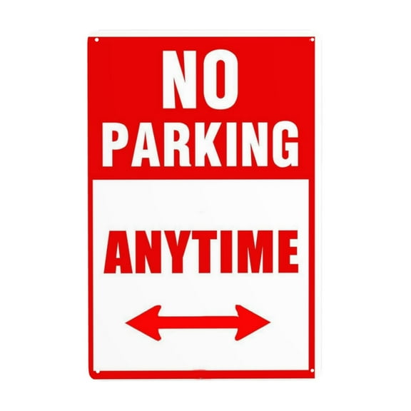 No Parking Sign Metal Sign No Parking Yard Sign Private Property Yard Sign Wall Decor for Home 8x12 Inch