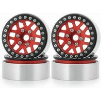 Aluminum Metal Red & Black 1.9 Inch RC Crawler Car Axial SCX10 D90 TRX4 -Pack of 4 Lightweight Upgrade