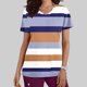 thumbnail image 2 of Vestido Corto para las Mujeres con Cuello en V Imprimir Manga Corta Bolsillo Enfermera Top, Poliéster Ligero para el Hogar Diario Y Desgaste Casual, 2 of 9