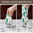 thumbnail image 6 of 4 Pcs Funny Kitchen Towels,Green Christmas Tree Pattern Microfiber Dish Towels,Kitchen Tea Towels,Kitchen Towel Set (18" X 26"), 6 of 7